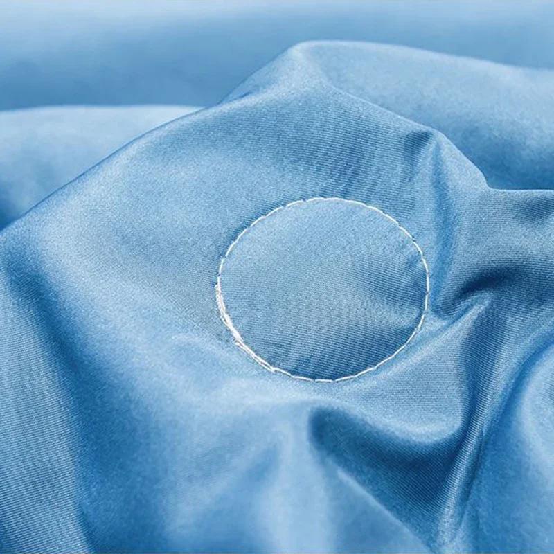 Комплект летних одеял Ice Silk для кровати, кондиционера, пледа/стеганого одеяла, супермягкий шелковистый комплект из летнего одеяла и наволочки