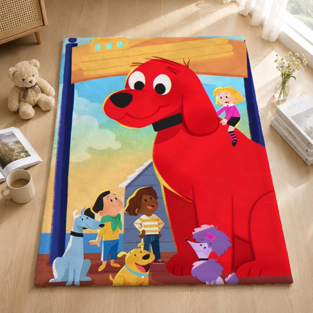 C-Clifford the Big Red Dog Throw Blankets Soft Warm Flannel Blanket Bedding for Bed Living room Home Sofa