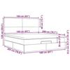 VidaXL Ottoman Bed Frame with Cream Mattress 160x200 Cm Fabric 3313939