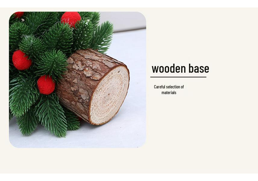 20cm Mini Christmas Tree Ornament for Desktop Decor and Gifts