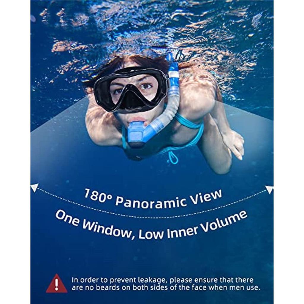 Очки для плавания для взрослых с крышкой для носа, прозрачная маска для дайвинга, широкий обзор, без размытия, для мужчин, женщин, молодежи