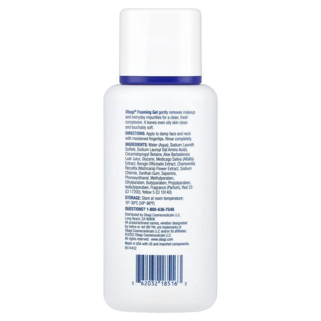 Obagi, Nu-derm®, пенящийся гель, 6,7 жидких унций (198 мл)