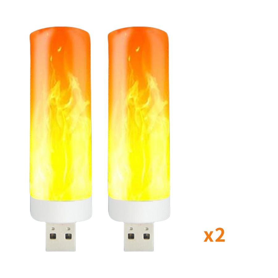 Светодиодные лампы с эффектом пламени 5 В USB, USB-лампа-пламя, лампа-свеча, беспламенный ночник, мерцающая лампа огня для домашнего декора для вечеринок