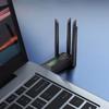 1300Mbps Fast Speed USB WiFi Adapter 4 Antennas Design Supports 2.4G/5G Double Band Networking Connection