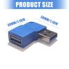 Угловой USB 3.0 адаптер-удлинитель 90 градусов, Male to Female, 5 Гбит/с, для ноутбука, компьютера, принтера, камеры