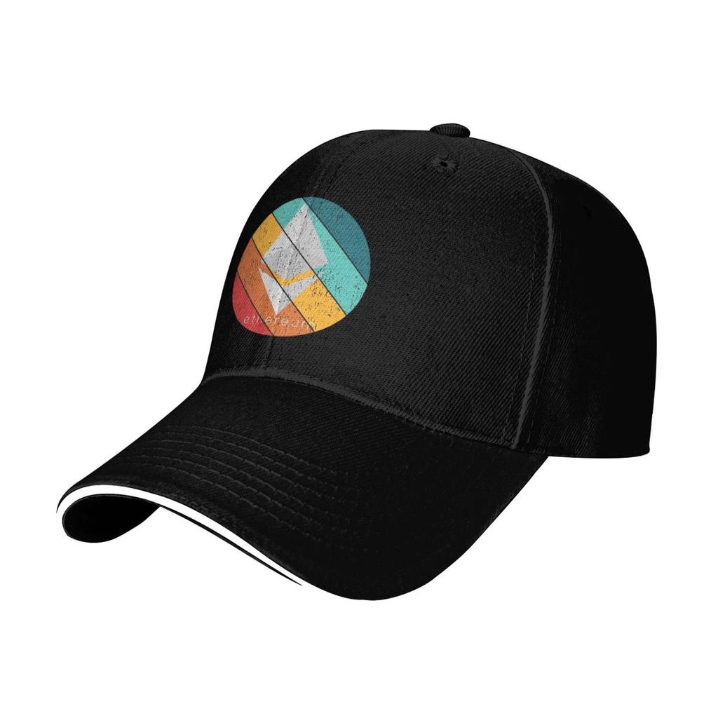 Темные Закатные Бейсболки с Логотипом Криптовалюты Ethereum Snapback Дышащие Повседневные Кепки для Мужчин и Женщин