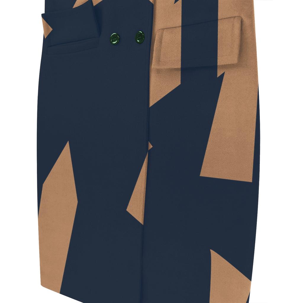 IHUASU Loose Winter Autumn Women's Tweed Jacket Warm Commuter Temperament Coat