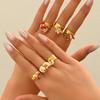 2025 новый стиль геометрическое женское кольцо универсальное инкрустированное драгоценным камнем высококлассный дизайн капельное кольцо открывающееся