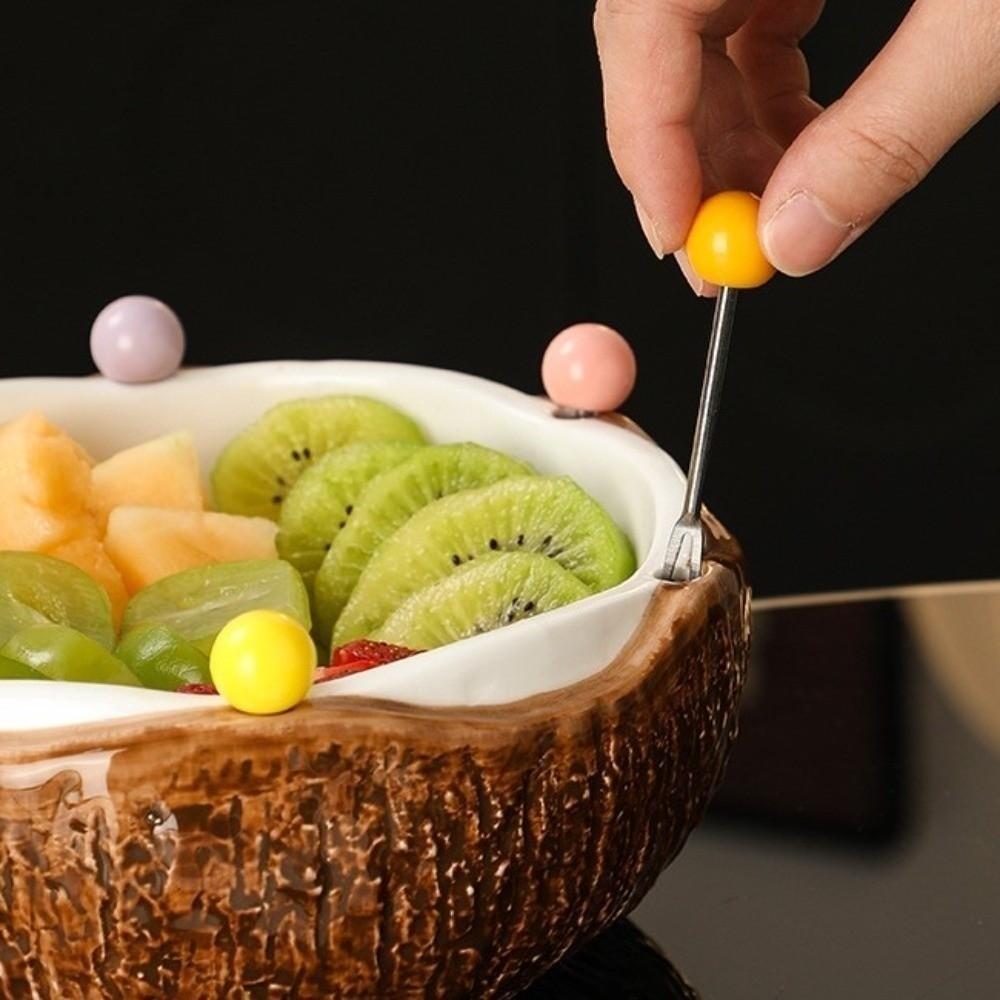 Decoration Coconut Fruit Serving Plate Snack Plate Fruit Storage Tray Household Use