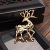 Exquisite Cute Gold Christmas Deer Animal Brooch Clothing Versatile Accessories