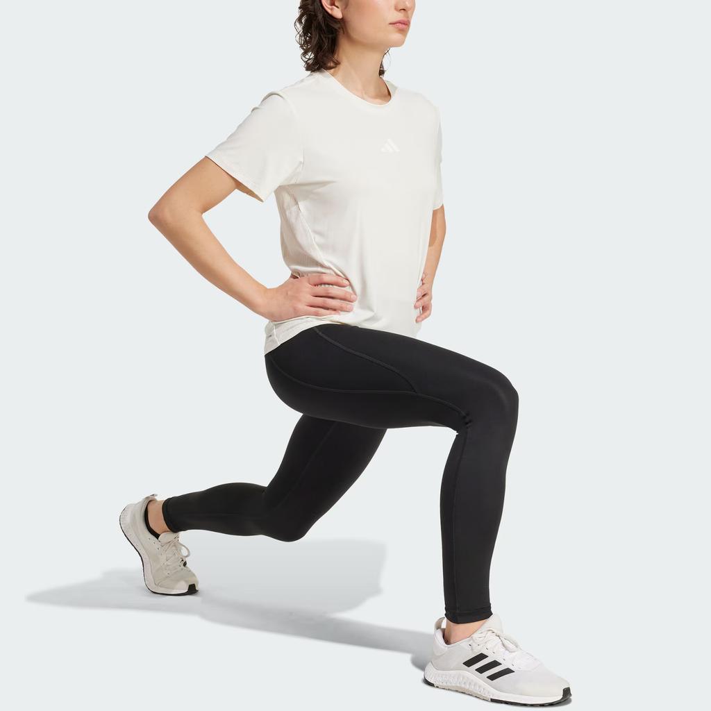 Adidas Climacool Интенсивная Быстросохнущая Дышащая Спортивная Фитнес Футболка с Круглым Вырезом Женские Топы Розовый Белый JZ6282