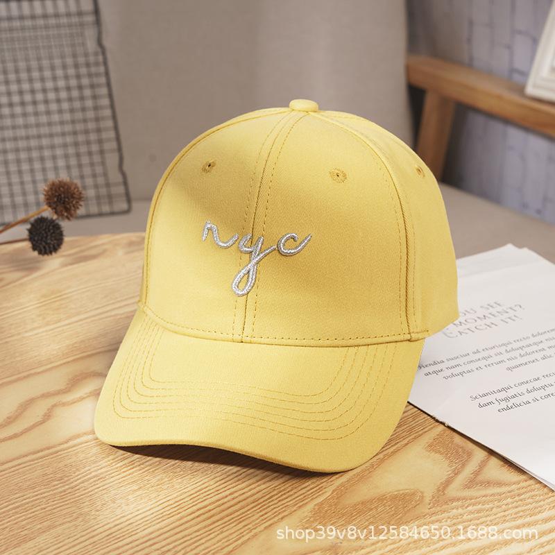 Шляпа женская новая солнцезащитная летняя бейсболка конфетного цвета с вышитыми буквами кепка с козырьком для пары мужская шляпа с козырьком