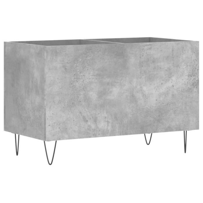 VidaXL Record Cabinet Concrete Grey 74.5x38x48 Cm Engineered Wood 831728