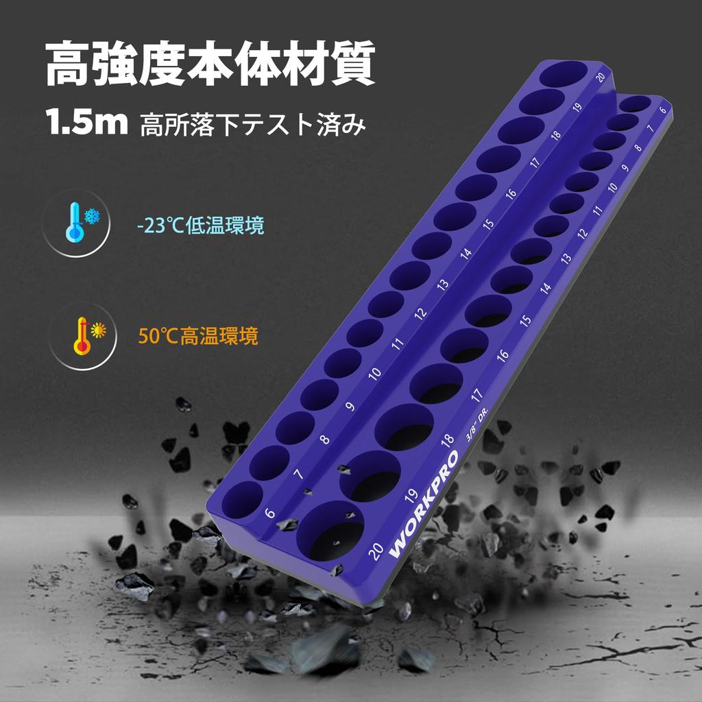 WORKPRO Magnetic Socket Magnetic Socket Magnetic Socket Set of Mm Mm Socket Metric 56 Pieces Storage Sold Organizer, Organizer, Holder, 2, 6.35 (1/4