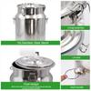10L Stainless Steel Milker Bucket Vacuum Pump Electric Goat Milking Machine 220V Cattle Pulsating Milking Machine