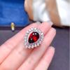 BELLA BOX Новые темпераментные красные кольца в форме воды для женщин, циркон, свадебные, помолвочные, ювелирные изделия, подарок на день Святого Валентина
