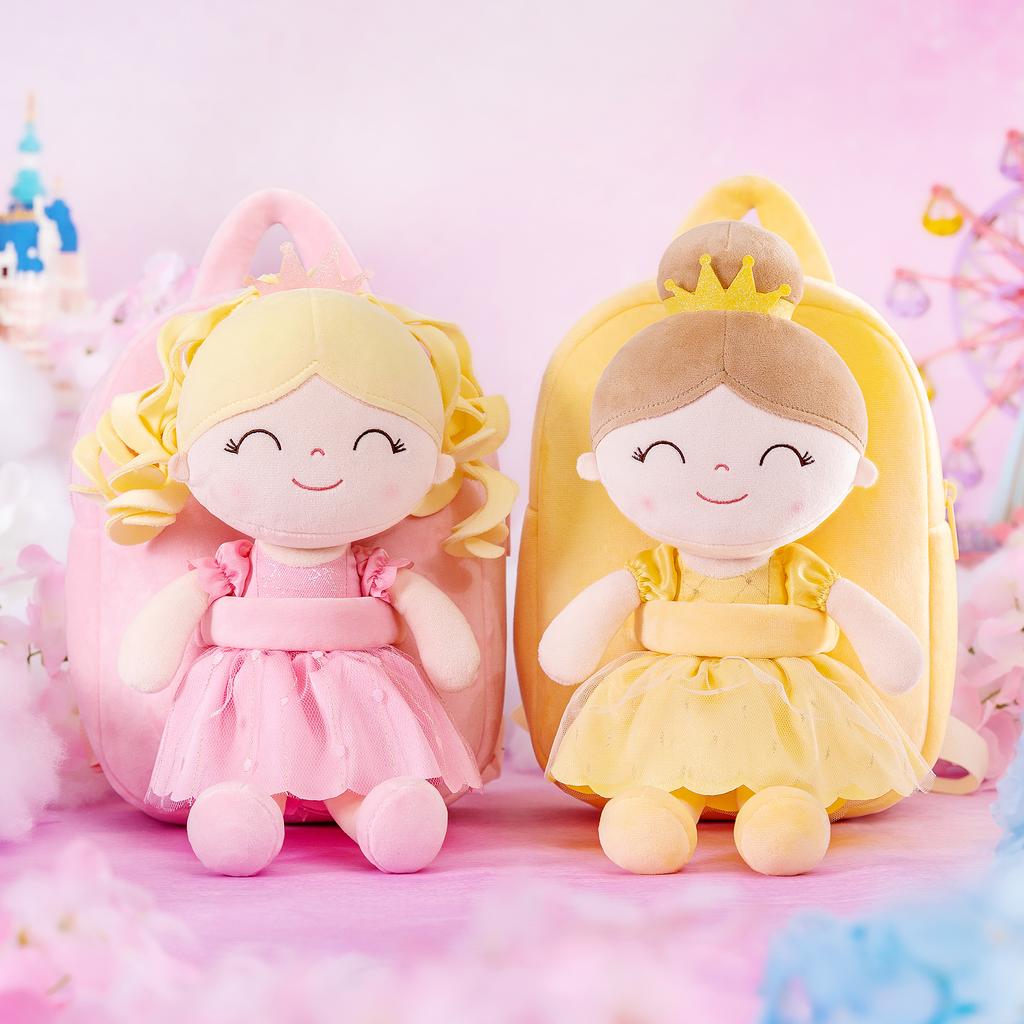 9 дюймов рюкзаки для девочек плюшевые куклы принцессы рюкзак для маленьких девочек фиолетовый первый подарок на день рождения для маленьких девочек