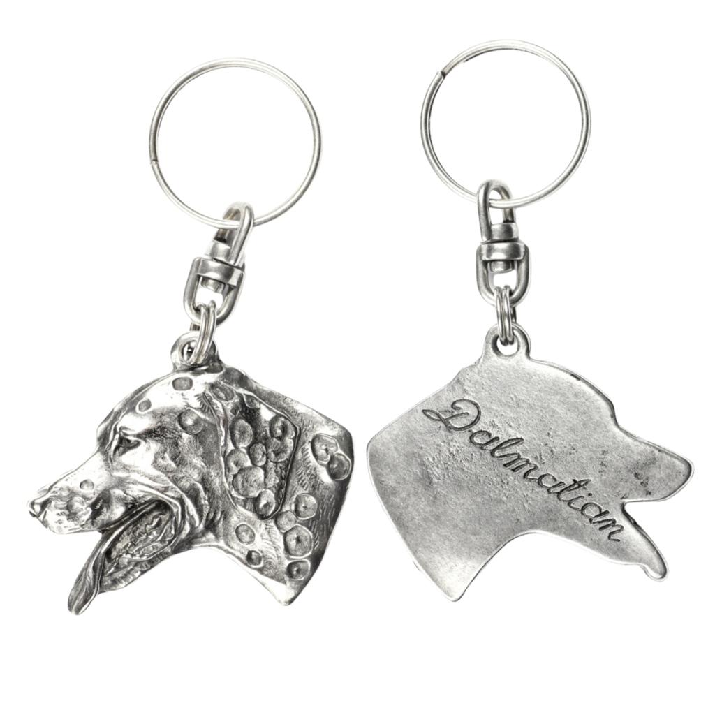 Dalmatian, Carriage Dog, Spotted Coach Dog - Silver-plated Dog Pendant, Handbag Decoration, Backpack Pendant by Art-Dog Brand