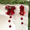Christmas Bell Nordic Flocking Bell Ornaments Christmas Decorations Window Pendants Ornaments Diy Christmas Scene Decorations