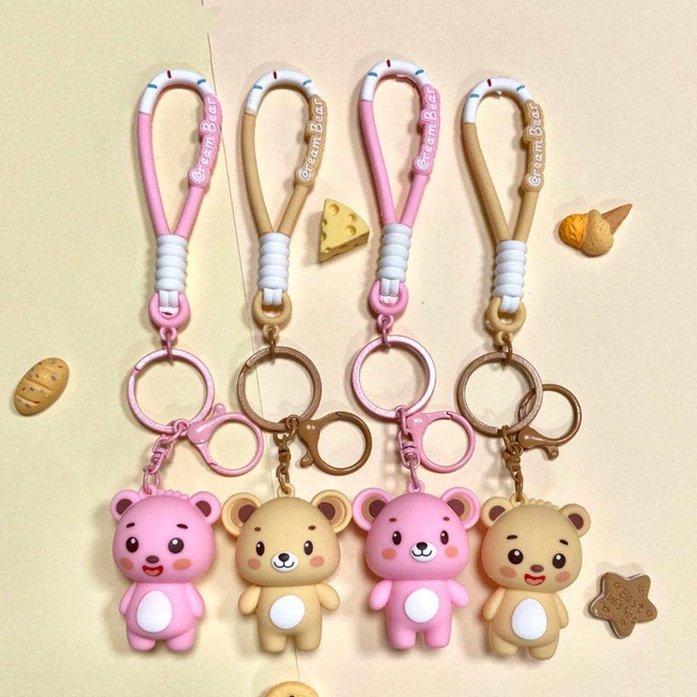 Украшение для ключей Мультяшные куклы Подвеска Животное Автомобильный брелок Изысканный брелок в виде медведя Kawaii Подарки