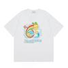2026 Unisex Casual Round Neck Short Sleeve T-Shirt Cotton Print Loose Fit Hip Hop Style