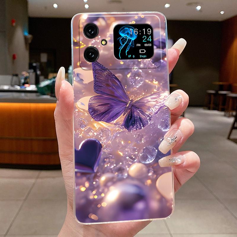 Phone Case For Cubot A20 Butterfly Bow Protective Thin Casing CubotA20 Fundas Coque Transparent Soft Silicone TPU Cover Capa