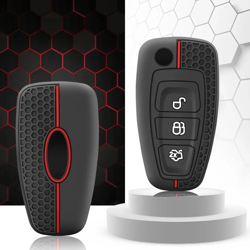 3 кнопки силиконовый автомобильный пульт дистанционного управления брелок чехол для Ford Ranger C-Max S-Max Focus Galaxy Mondeo Transit Tourneo Custom