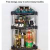 1 Set Kitchen Storage Shelf Stainless Steel Kitchen Corner Storage Organizer Detachable Shelf Home Supply