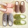 New Cotton Drag Women Soft Plush Shoes Home Daily Use Couple Warm Confinement Shoes Supermarket