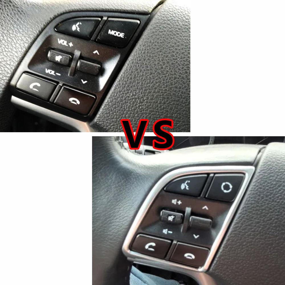 For Hyundai New Tucson 2015 2016 2017 2018 2019 2020 Steering Wheel Button Trim Decorative Cover Stickers Interior Accessories