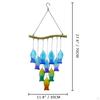 Glass Wind Chime Hanging Windchime Elegant Handmade Gift for Women Outdoor Decor Ornament Patio