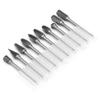 Набор из 10 шт. твердосплавных фрезерных фрез с одинарной насечкой 18 шт.