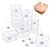 10Pcs Candle Making Candle Mold Candle Making Supplies Candle Wicks Tealight Cups Holders Wedding