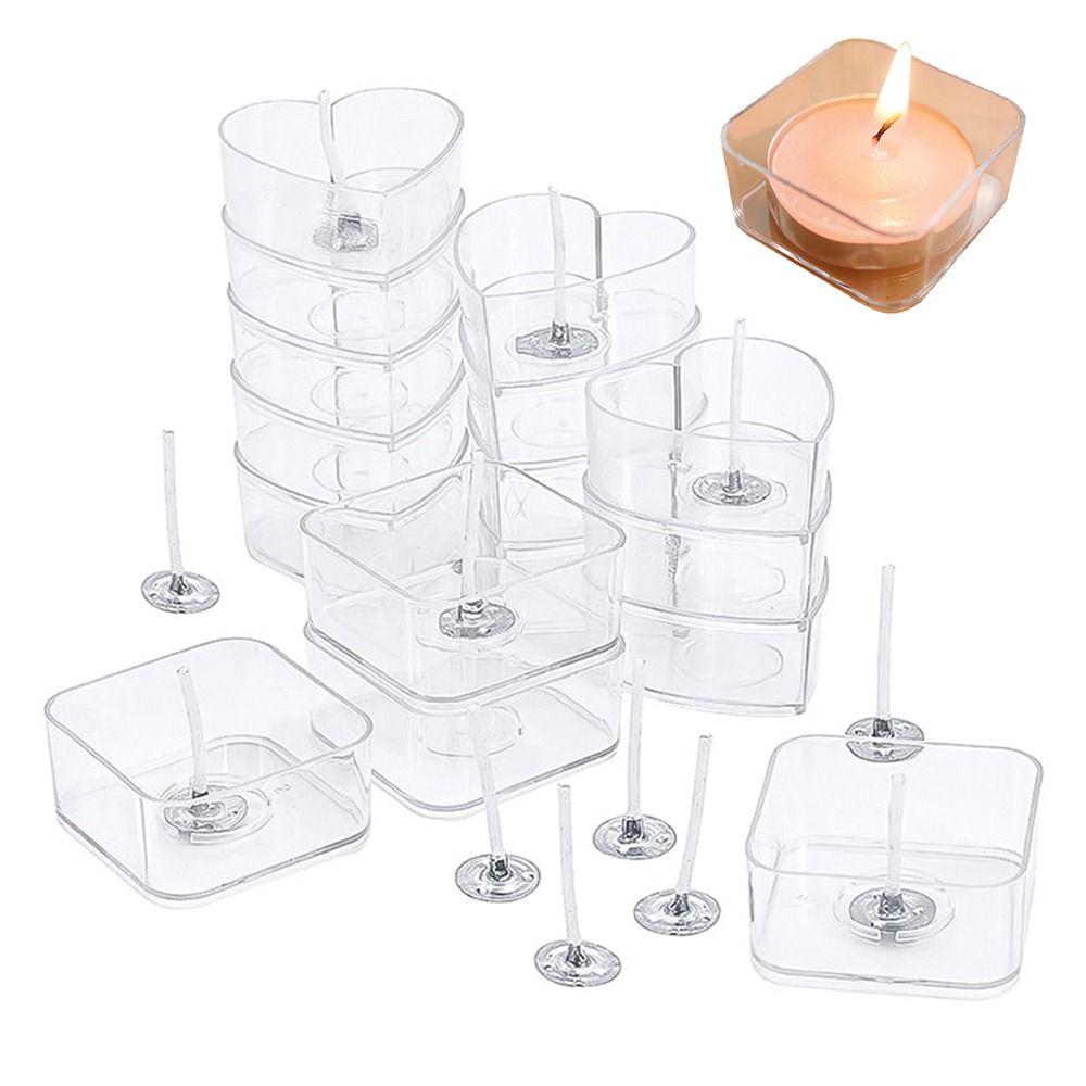 10Pcs Heat-Resistant Candle Mold Candle Making Supplies Candle Cup Holder Wedding