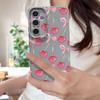 Чехол с принтом «Вишневые банты» для Samsung S26 Ultra S25 A18 S24 S23 S22 S21 FE A15 A16 A17 A35 A36 A37 A54 A55 A56 A57 Силиконовый чехол с текстурой кожи