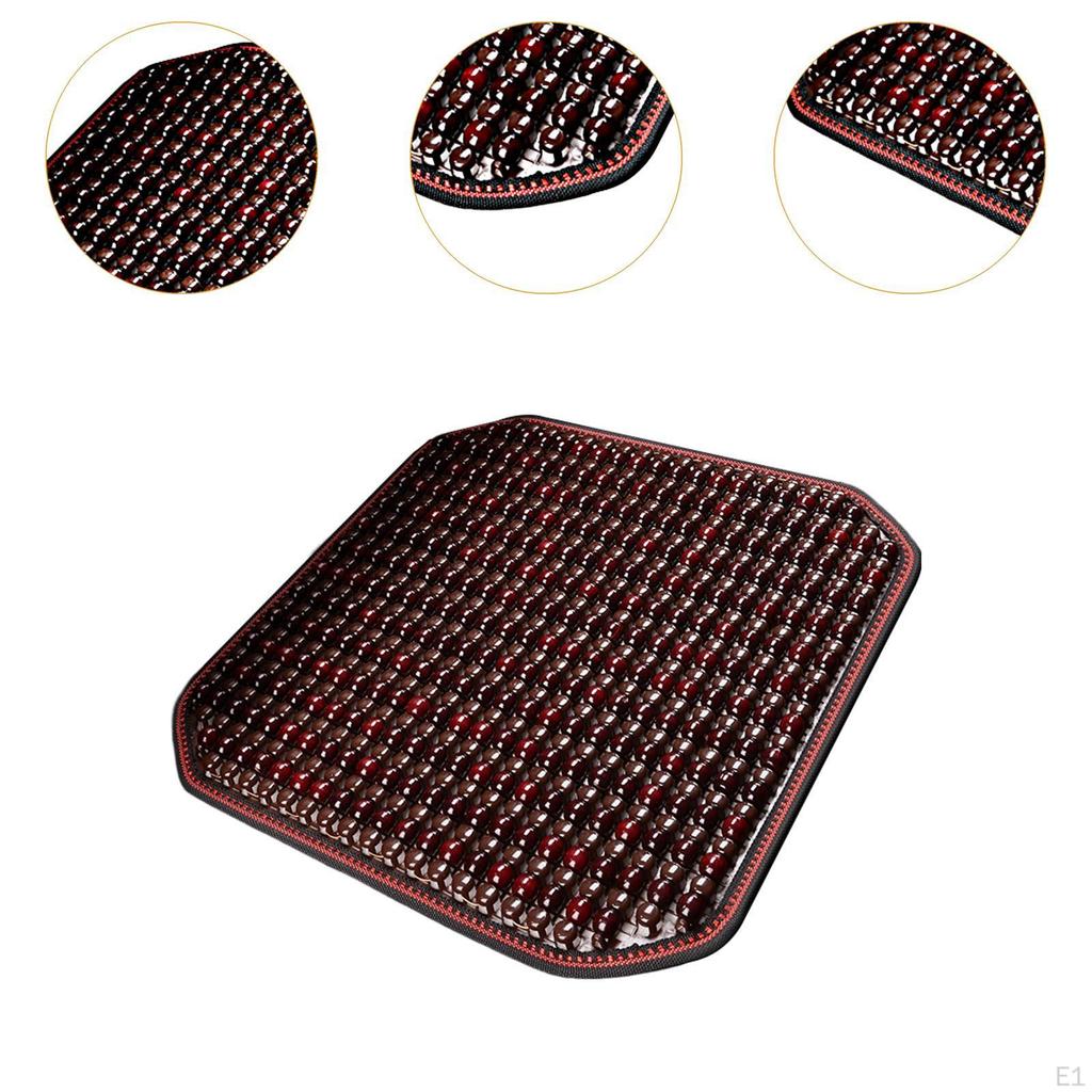 Деревянная накидка на сиденье с бусинами для автомобиля