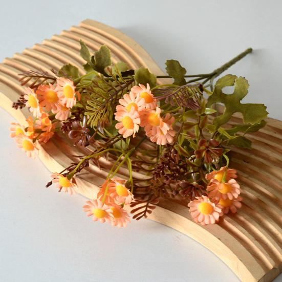 5 Stems Artificial Flowers UV Resistant Fake Wildflowers Faux Floral Arrangements for Wedding Indoor Ourdoor Home Garden Decoration