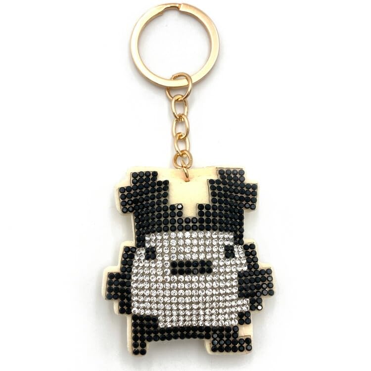 Bandai Tamagotchi Rhinestone 6cm H X 5cm W X 2cm D Keychain, Mimichi, TG-RSK-MI,