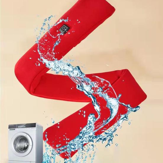 Heated Scarf Waterproof Fabric Fast Heating Electric Heated Scarf Rechargeable 3 Temp Settings Winter Scarf