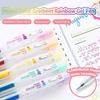 0.5mm Gel Pen Sets Retractable 5pcs Color Japanese Pen Quick-Drying for Writing Drawing Scrapbooks Journals School Stationery