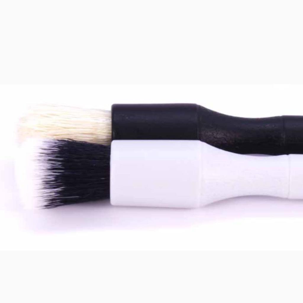 Detail Factory Детализирующая кисть для щелей Мини-детализирующая кисть Ультрамягкий серый волос боа Черный +