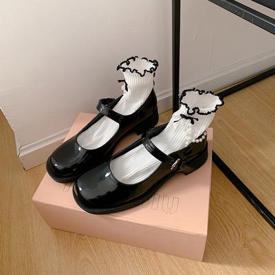 Су Иньинь комикс девушка~ P's квадратный носок толстый каблук ремешок Мэри Джейн туфли женские маленькие кожаные туфли