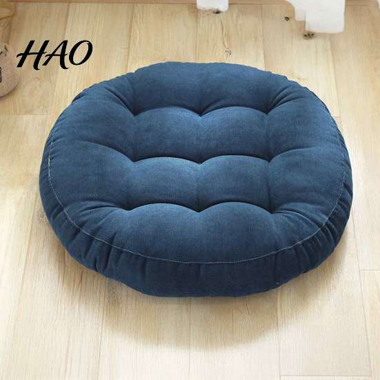 Breathable Meditation Mat for Yoga Round Corduroy Chair Cushion, 16.5 Inch Ultra Soft Seat Pad, Ergonomic Support Long Sitting Washable Cushion Floor