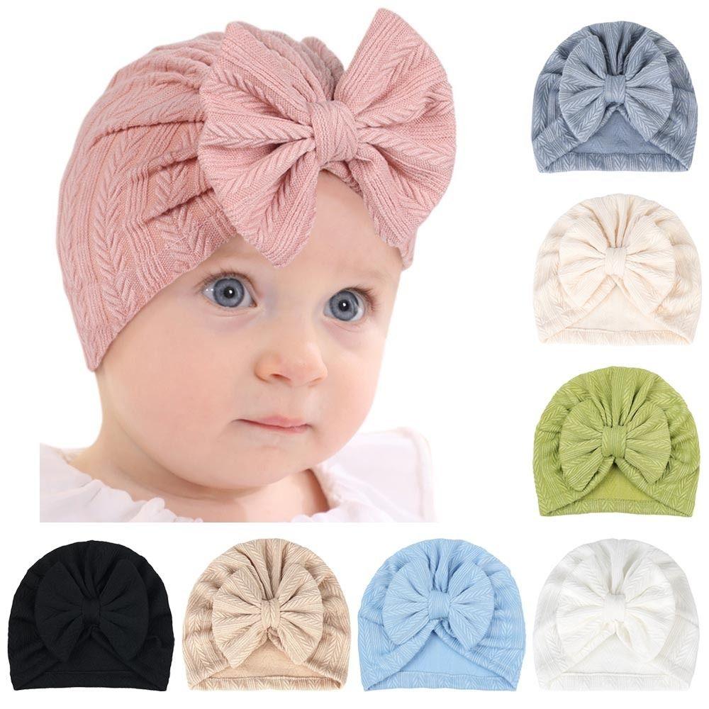 Мягкие повязки на голову для новорожденных, детская шапка-тюрбан, детские повязки на голову