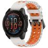 QuickFit 22mm 26mm Fenix8 Watch Band For Garmin Fenix E 8 47mm 51mm 7 7X 6 6X/Epix Pro/Enduro 3 Two-Tone Silicone Strap Bracelet