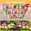 Mushroom Diy Resin House Castle Garden Craft Decor Miniature Micro Landscape Art