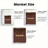 Sweet Chocolate 2D Flat Pattern Flannel Blanket High quality All Seasons Warmth and Comfort Perfect for Christmas Gifts.MMT0918524