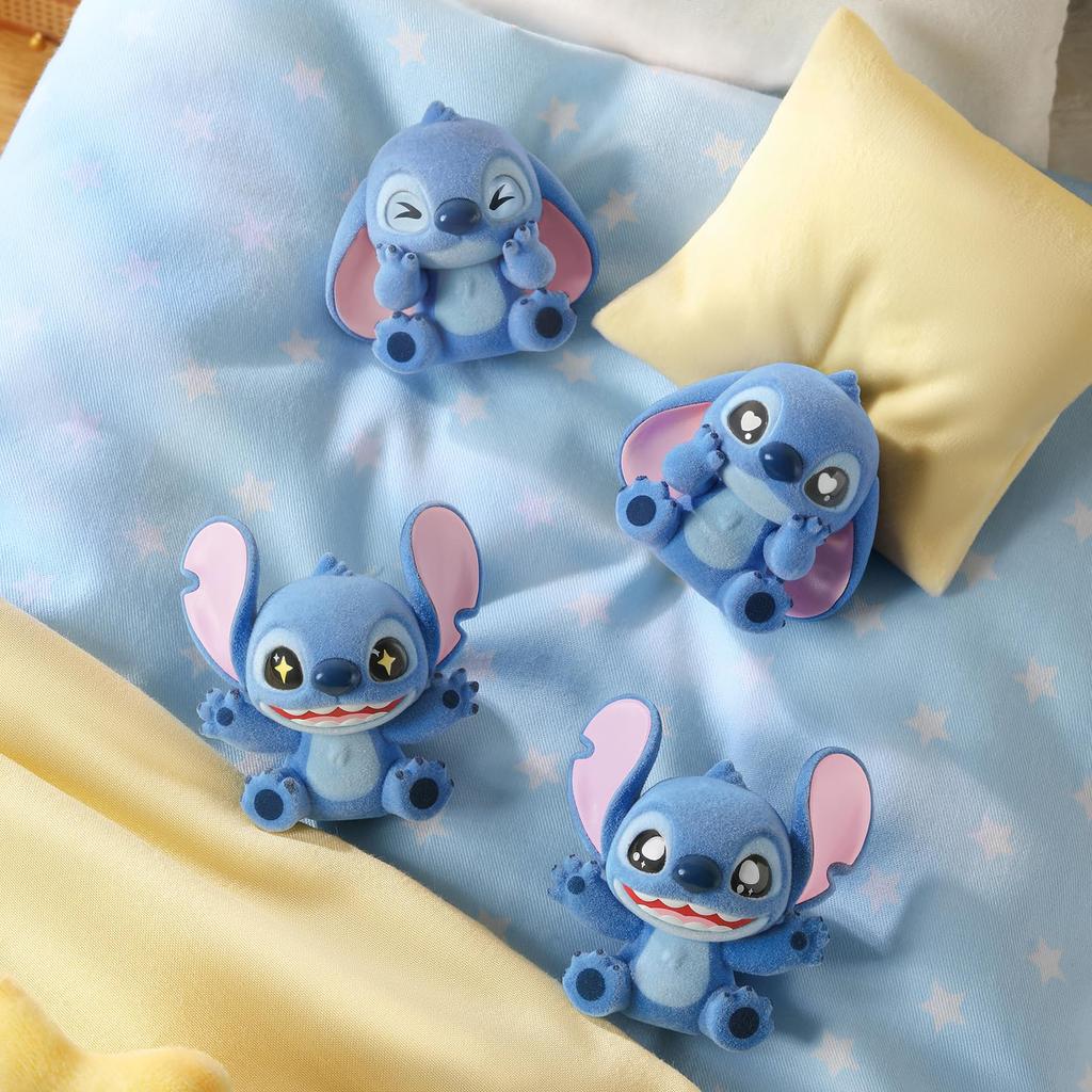 TOP TOY Disney Серия "Мини Пушистый Стич" [3 шт.] Блайнд Бокс Мягкая Виниловая Фигурка Гачапон Игрушка Подарок Подарок на День Рождения Стич Рождественский Подарок