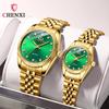 Unisex Gold Waterproof Business Wristwatch - Hot-Selling Cross-border Couple's Watch