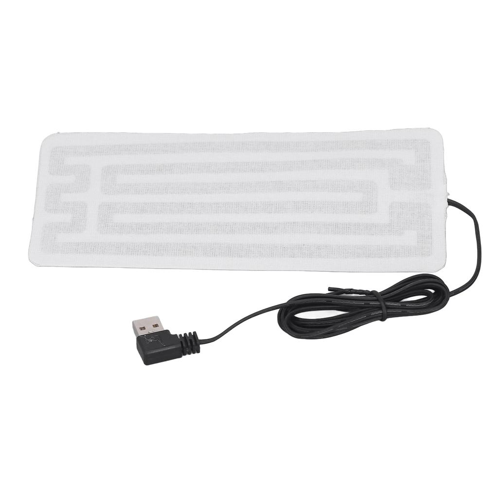 USB нагревательная пленка 7.5x3.5in безопасная прочная машинная стирка из углеродного волокна USB нагревательная подушка для талии и тела